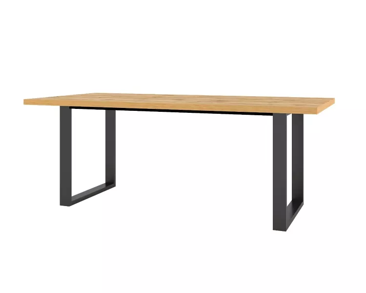 Stół HALLE 200x100 dąb wotan/czarny 638968