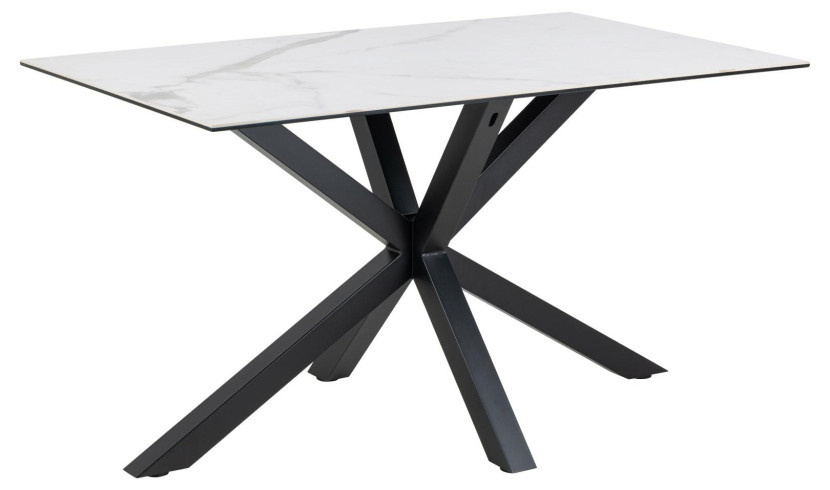 STÓŁ Heaven CERAMICZNY BLAT biały 135x80 cm Akranes 567554