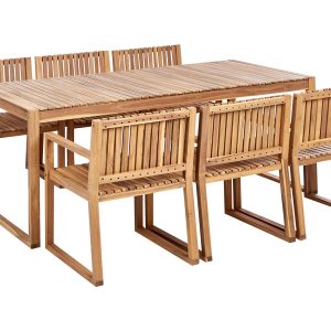 Stół i 6 krzeseł do ogrodu certyfikowane drewno 452600 Stół i 6 krzeseł do ogrodu certyfikowane drewno 452600