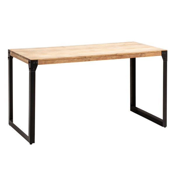 Stół Jadalniany 120 cm Drewno Akacjowe Metalowy Industrial Stół Kuchenny 710746