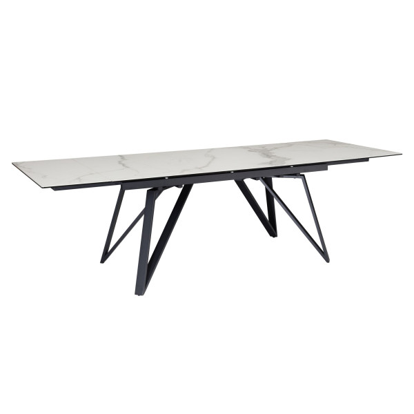 Stół Jadalniany 180-260 cm Rozkładany Ceramika Szkło Metalowy 710760