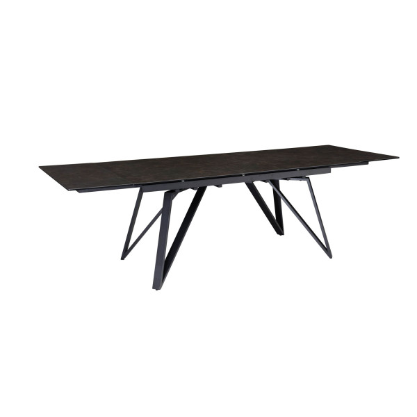 Stół Jadalniany 180-260 cm Rozkładany Ceramika Szkło Metalowy 710756
