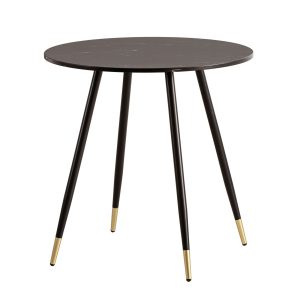 Stół Jadalniany 75 cm Wzór Marmuru Stół Kuchenny Metalowe Nogami Okrągły 710740 Stół Jadalniany 75 cm Wzór Marmuru Stół Kuchenny Metalowe Nogami Okrągły 710740