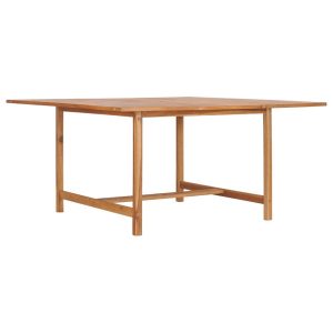 Stół jadalniany Brąz 150 x 150 x 76 cm Drewno vidaXL 371680 Stół jadalniany Brąz 150 x 150 x 76 cm Drewno vidaXL 371680