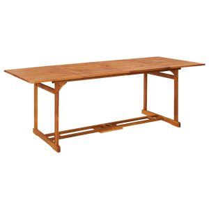 Stół jadalniany Brąz 220 x 90 x 75 cm Drewno akacjowe vidaXL 406584 Stół jadalniany Brąz 220 x 90 x 75 cm Drewno akacjowe vidaXL 406584