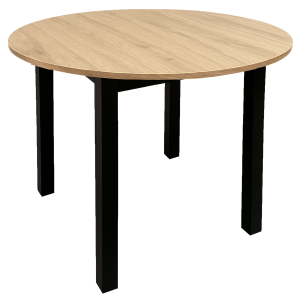 Stół jadalniany nowoczesny skandynawski kuchnia salon Wiktor ø110 cm dąb 796124 Stół jadalniany nowoczesny skandynawski kuchnia salon Wiktor ø110 cm dąb 796124