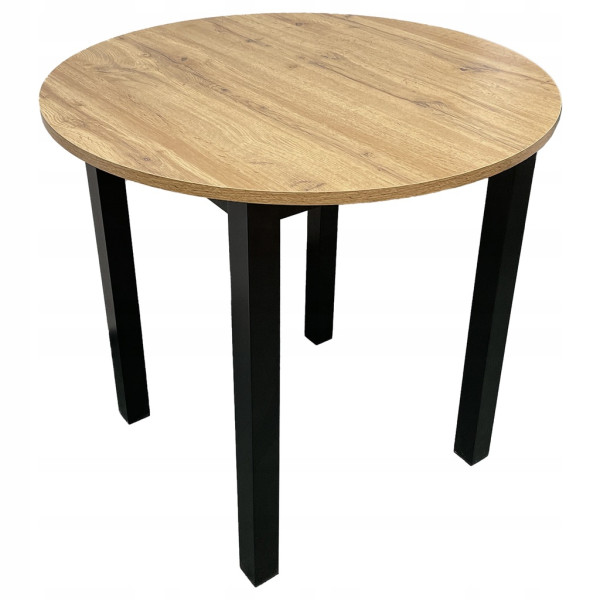 Stół jadalniany nowoczesny skandynawski kuchnia salon Wiktor ø90 cm dąb 796123
