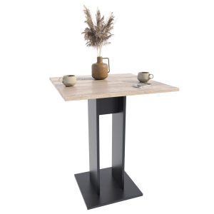 Stół Jula 70 x 70 dąb sonoma/czarny 570593 Stół Jula 70 x 70 dąb sonoma/czarny 570593