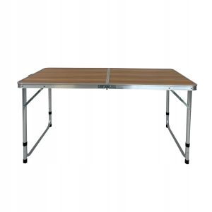 Stół kempingowy składany aluminiowy SC1002 kolor drewno 912095 Stół kempingowy składany aluminiowy SC1002 kolor drewno 912095
