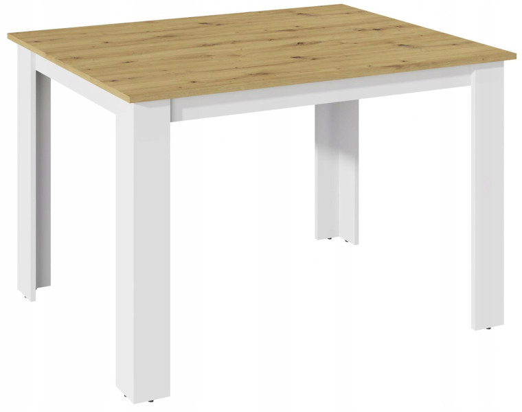 Stół KONGO 120X80 ARTISAN BIAŁY do jadalni salonu 223230