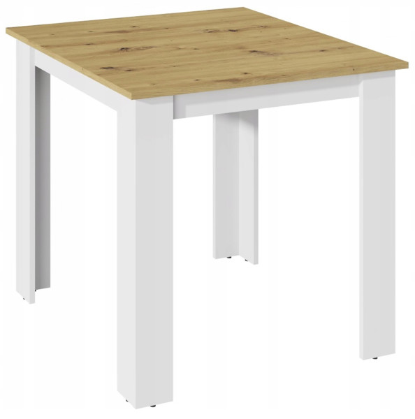 Stół KONGO 80x80 ARTISAN BIAŁY do jadalni salonu 223233