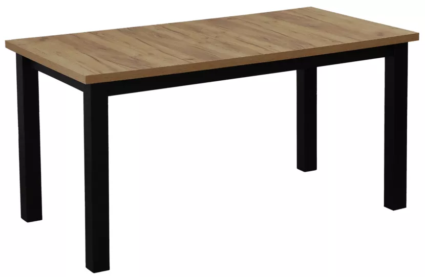 Stół kuchenny rozkładany LAP 150/190x80 Czarny/Dąb Craft 412796