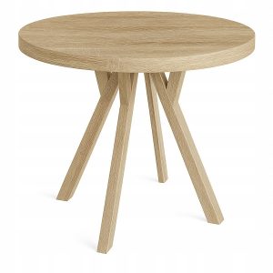 Stół ława okrągły 100 cm blat 3,6cm nogi Drewno Dąb Sonoma 1019775 Stół ława okrągły 100 cm blat 3,6cm nogi Drewno Dąb Sonoma 1019775