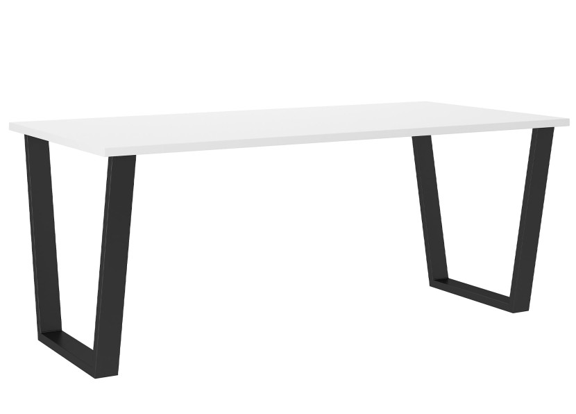 Stół loftowy do salonu Cezar 185x67 Biały 198836
