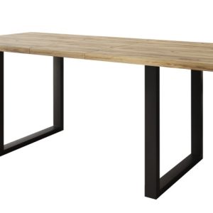 Stół loftowy SOFTI U rozkładany 160×90/200, Dąb Craft, n. czarne 925055 Stół loftowy SOFTI U rozkładany 160×90/200, Dąb Craft, n. czarne 925055