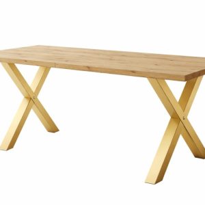 Stół loftowy SOFTI X nierozkładany 160×90, Dąb Artisan, n. złote 924988 Stół loftowy SOFTI X nierozkładany 160×90, Dąb Artisan, n. złote 924988