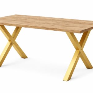 Stół loftowy SOFTI X nierozkładany 160×90, Dąb Craft, n. złote 924994 Stół loftowy SOFTI X nierozkładany 160×90, Dąb Craft, n. złote 924994
