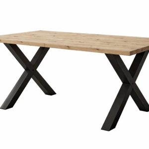 Stół loftowy SOFTI X rozkładany 160×90/200, Dąb Artisan, n. czarne 925019 Stół loftowy SOFTI X rozkładany 160×90/200, Dąb Artisan, n. czarne 925019