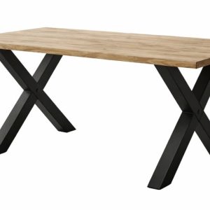 Stół loftowy SOFTI X rozkładany 160×90/200, Dąb Craft, n. czarne 925054 Stół loftowy SOFTI X rozkładany 160×90/200, Dąb Craft, n. czarne 925054
