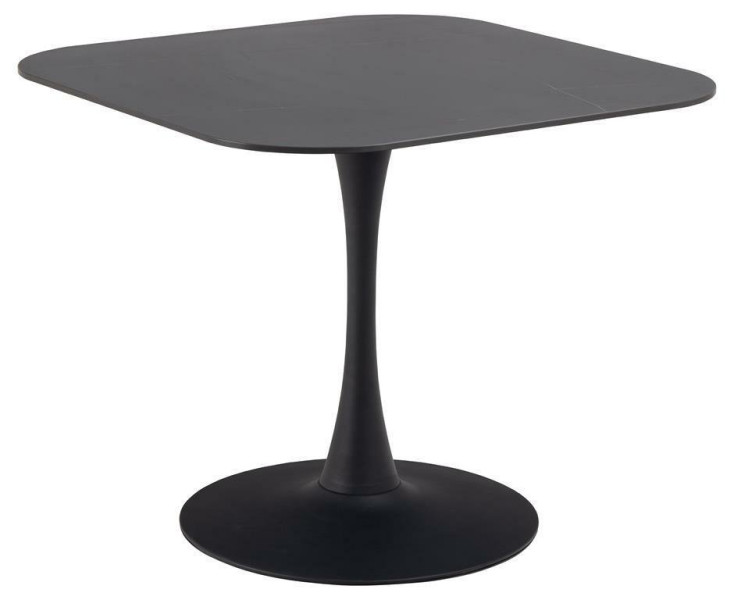 STÓŁ Malta kwadratowy czarny CERAMICZNY BLAT podstawa metal 293916