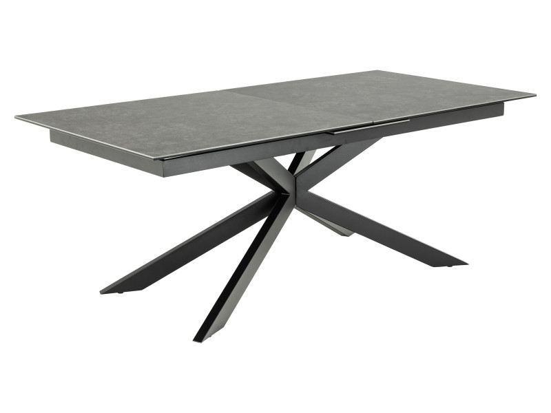 Stół Milano rozkładany ceramiczny black Fairbanks rough 200–240x100 cm 868574