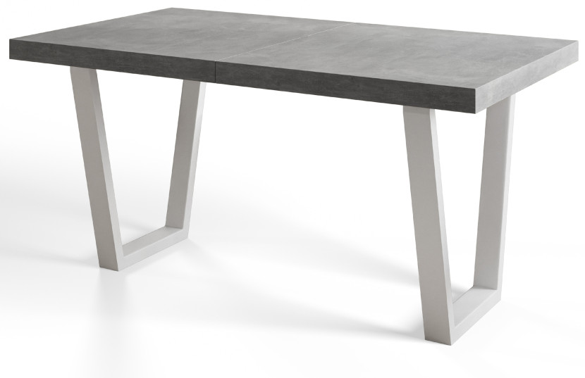 Stół nierozkładany LOFT TRAPEZ 140X80 Atelier jasny/biały 1057737