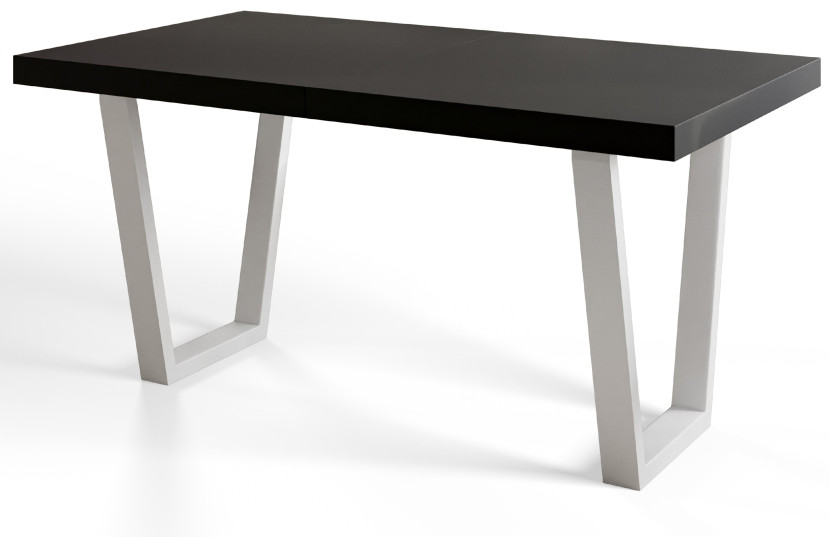 Stół nierozkładany LOFT TRAPEZ 140X80 Biały/złoty 1057828