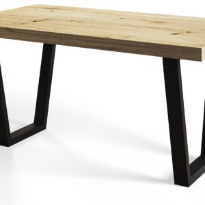 Stół nierozkładany LOFT TRAPEZ 140X80 Dąb Artisan/czarny 1057874 Stół nierozkładany LOFT TRAPEZ 140X80 Dąb Artisan/czarny 1057874