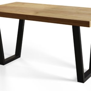 Stół nierozkładany LOFT TRAPEZ 140X80 Dąb Craft/czarny 1057705 Stół nierozkładany LOFT TRAPEZ 140X80 Dąb Craft/czarny 1057705