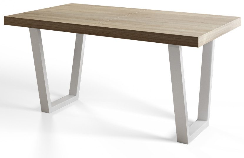 Stół nierozkładany LOFT TRAPEZ 140X80 Dąb Sonoma/biały 1057724