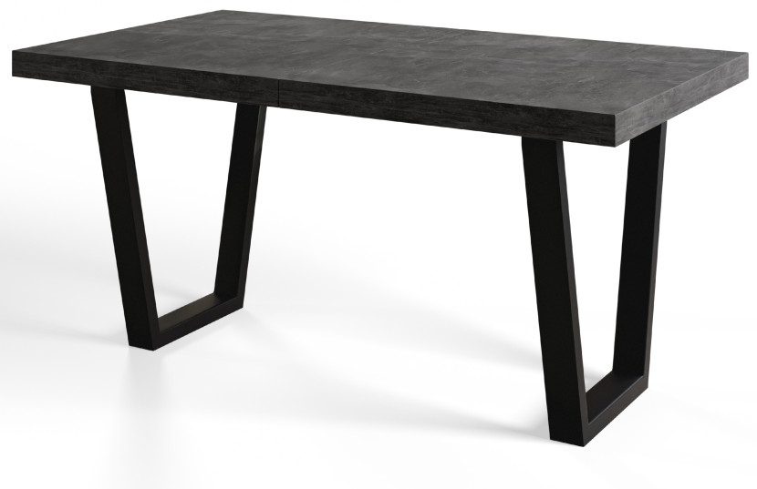 Stół nierozkładany LOFT TRAPEZ 160X90 Atelier ciemny/czarny 1057800