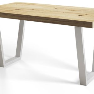 Stół nierozkładany LOFT TRAPEZ 160X90 Dąb Artisan/biały 1057739