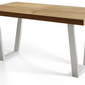 Stół nierozkładany LOFT TRAPEZ 160X90 Dąb Craft/biały 1057806