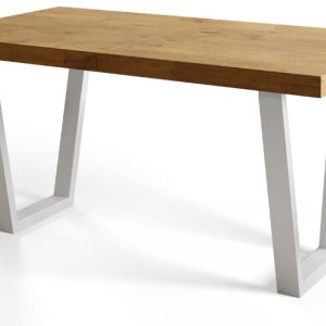 Stół nierozkładany LOFT TRAPEZ 160X90 Dąb Lancelot/biały 1057822