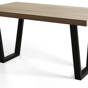 Stół nierozkładany LOFT TRAPEZ 160X90 Dąb Sonoma/czarny 1057723