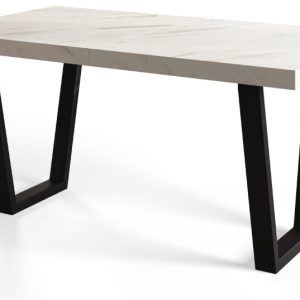 Stół nierozkładany LOFT TRAPEZ 160X90 Marmur Bianco/czarny 1057776