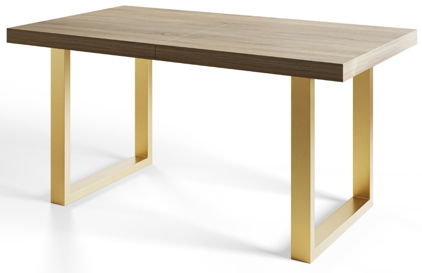Stół nierozkładany LOFT U 140X80 Biały/złoty 1057866