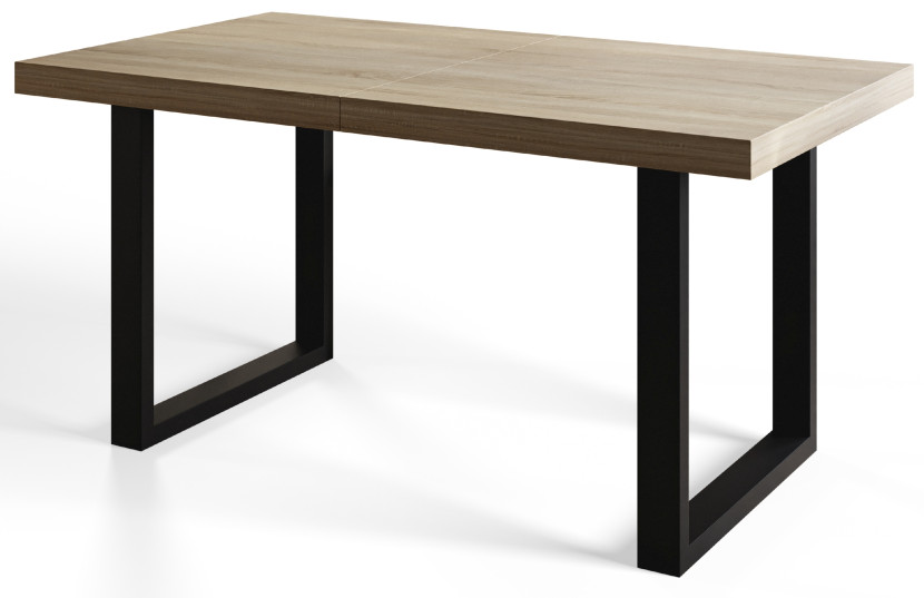 Stół nierozkładany LOFT U 160X90 Biały/czarny 1057765