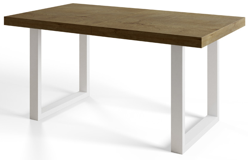 Stół nierozkładany LOFT U 160X90 Dąb Halifax/biały 1057855
