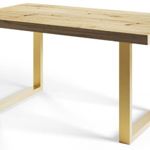 Stół nierozkładany LOFT U 160X90 Dąb Lancelot/złoty 1057684 Stół nierozkładany LOFT U 160X90 Dąb Lancelot/złoty 1057684