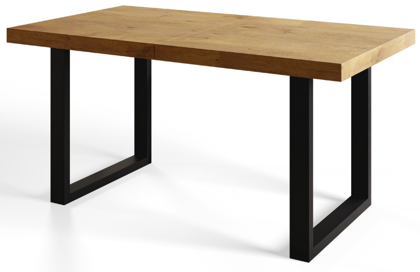 Stół nierozkładany LOFT U 160X90 Dąb Sonoma/czarny 1057687