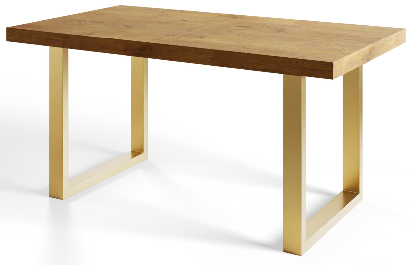 Stół nierozkładany LOFT U 160X90 Dąb Sonoma/złoty 1057649