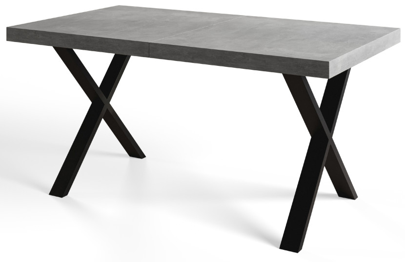Stół nierozkładany LOFT X 140X80 Atelier jasny/czarny 1057805