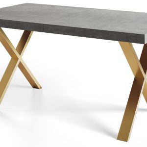Stół nierozkładany LOFT X 140X80 Atelier jasny/złoty 1057777