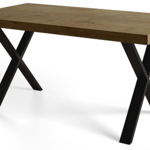 Stół nierozkładany LOFT X 140X80 Dąb Lefkas/czarny 1057678 Stół nierozkładany LOFT X 140X80 Dąb Lefkas/czarny 1057678