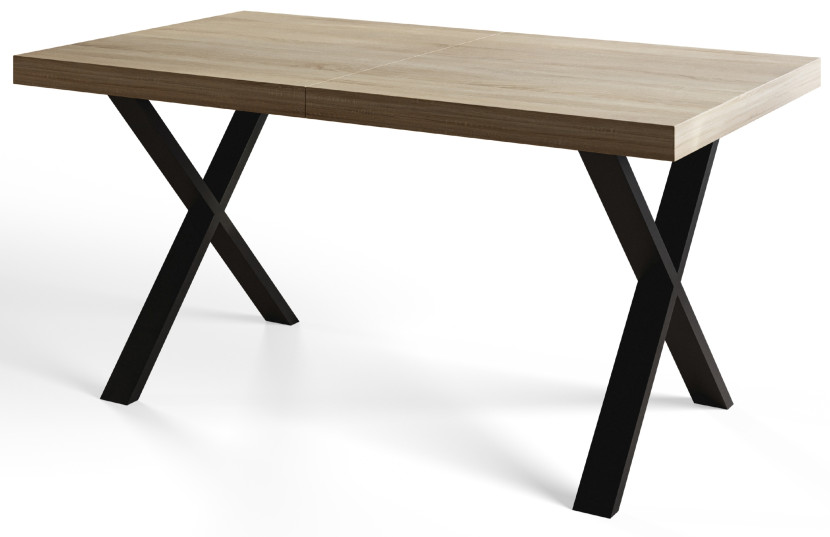 Stół nierozkładany LOFT X 140X80 Dąb Sonoma/czarny 1057763