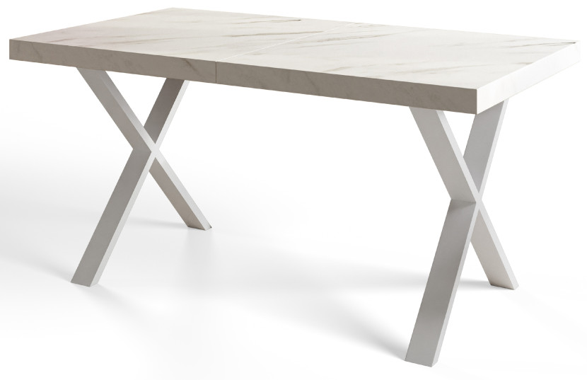 Stół nierozkładany LOFT X 140X80 Marmur Bianco/biały 1057703