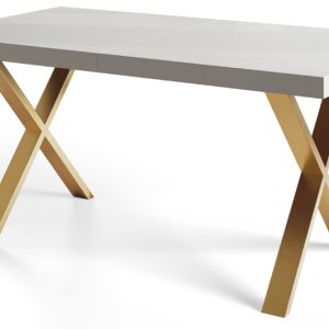 Stół nierozkładany LOFT X 160X90 Biały/złoty 1057697