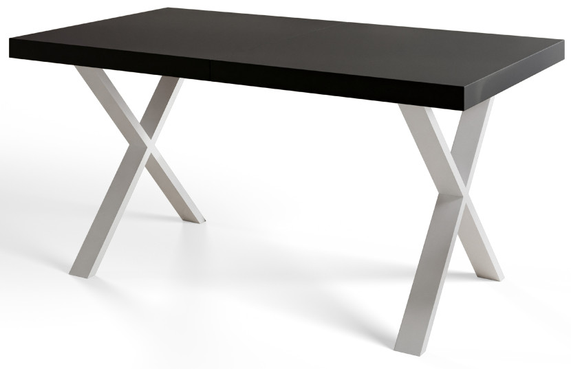 Stół nierozkładany LOFT X 160X90 Czarny/biały 1057695