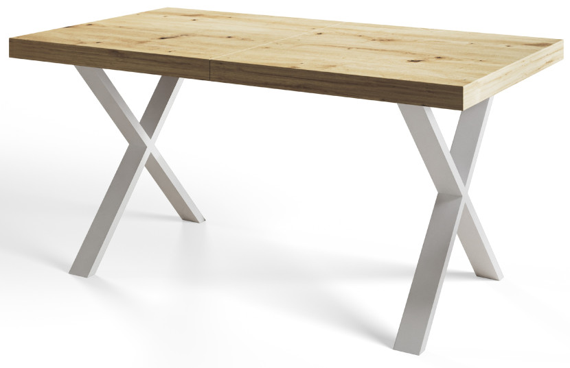Stół nierozkładany LOFT X 160X90 Dąb Artisan/biały 1057893